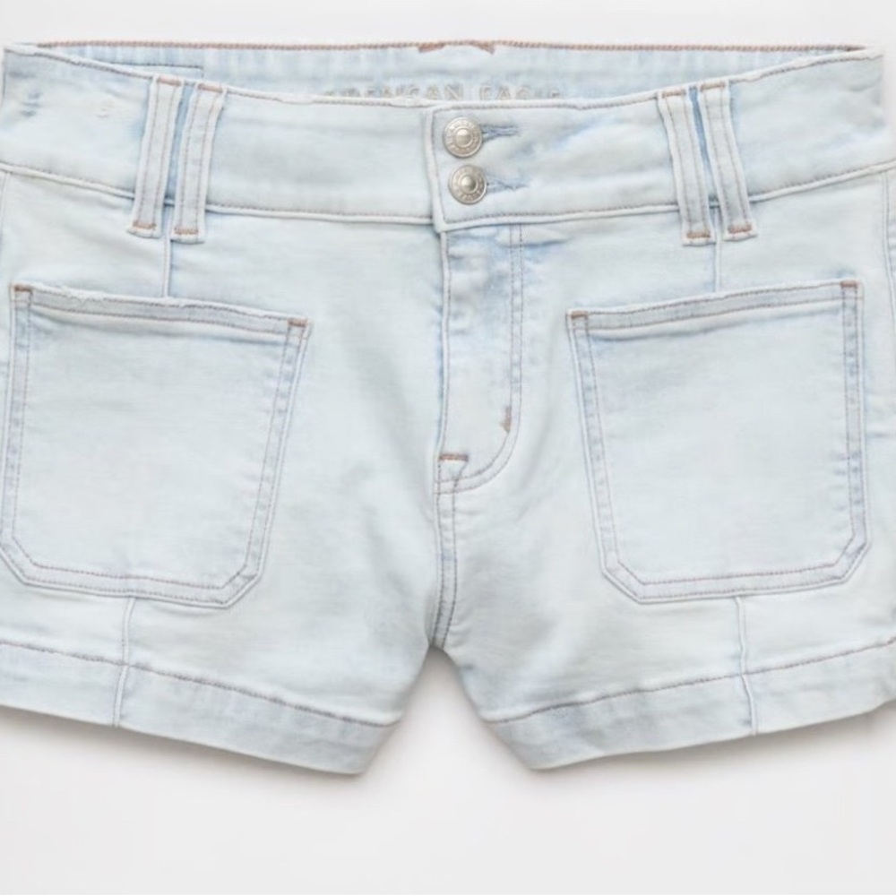 NWT American Eagle Light Blue Denim Women Shorts